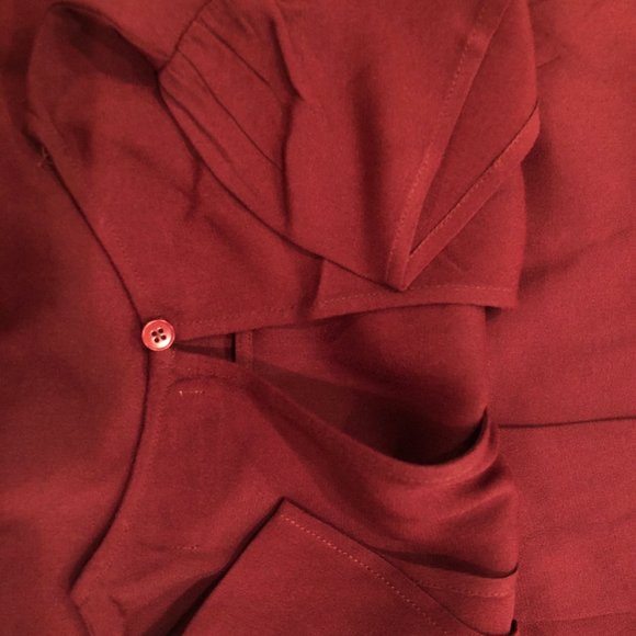 NWOT Reformation Gavin Dress plum - Picture 3 of 4